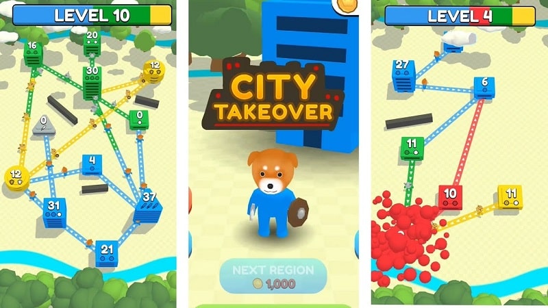 Tải game hack City Takeover MOD APK (Menu, vô hạn kiếm/khiên chắn) 3.7.2