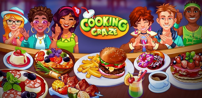 Tải game hack Cooking Craze MOD APK (Vô Hạn Tiền) 1.93.1