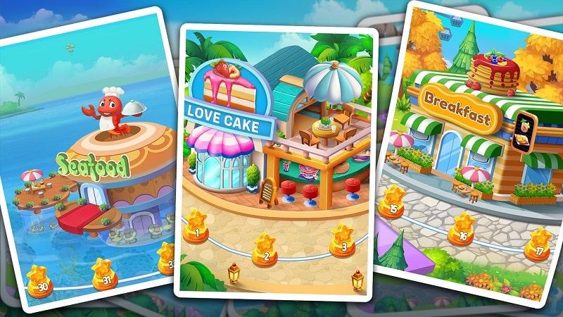 Tải game hack Cooking Land MOD APK (Mua sắm miễn phí) 1.2.5