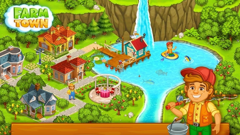 Tải game hack Farm Town MOD APK (Vô hạn tiền) 3.95