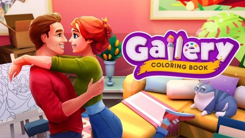 Tải game hack Gallery: Coloring Book & Decor MOD APK (Vô hạn tên lửa đẩy, năng lượng) 0.367