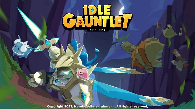 Tải game hack Gauntlet Idle MOD APK (Menu/Bất tử/Sát thương cao) 0.1.54