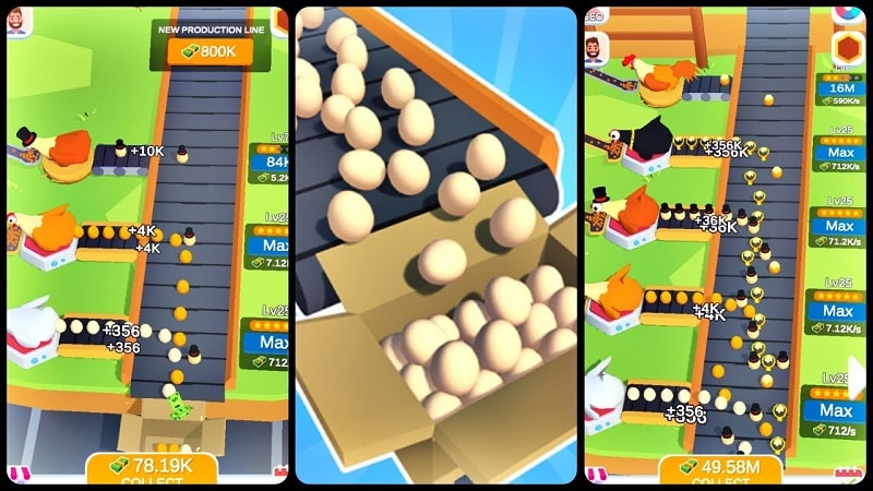 Tải game hack Idle Egg Factory MOD APK (Phần thưởng/Mua sắm miễn phí) 2.4.6