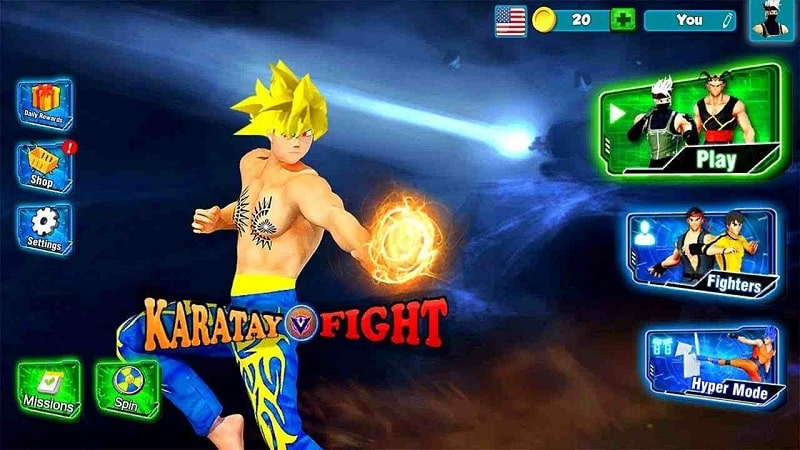 Tải game hack Karate King Kung Fu Fight Game MOD APK (Vô hạn tiền, anh hùng) 2.5.7