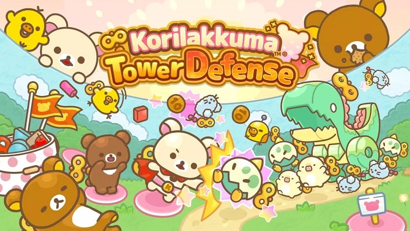 Tải game hack Korilakkuma Tower Defense MOD APK (Menu/Hệ số sát thương/Miễn phí xây dựng) 3.3.0