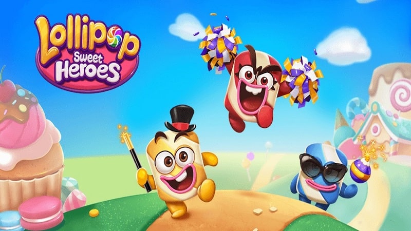 Tải game hack Lollipop Sweet Heroes MOD APK (Vô hạn tiền) 23.1128.00