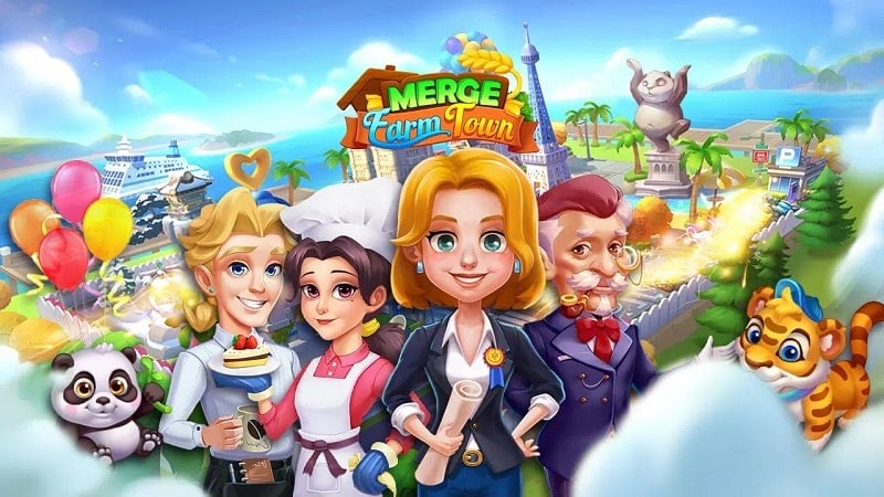 Tải game hack Merge Farmtown MOD APK (Mua sắm miễn phí) 1.8.7