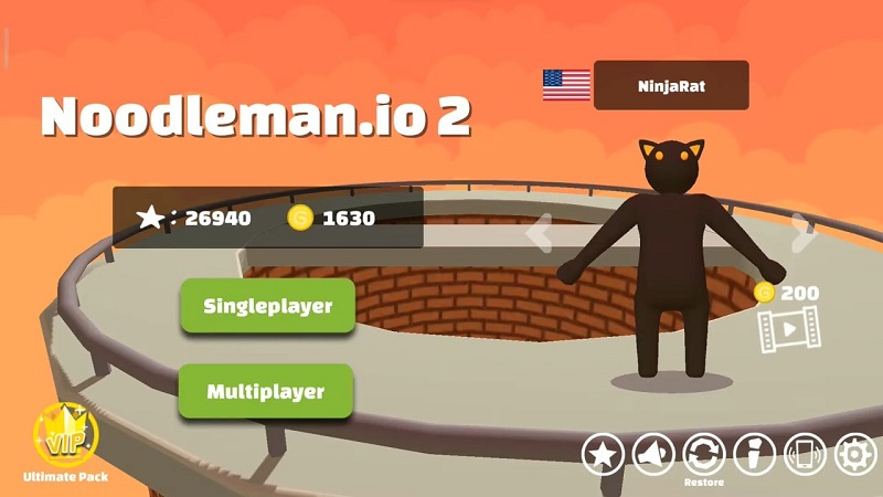 Tải game hack Noodleman.io 2 MOD APK (Vô hạn tiền/Điểm cao) 4.8