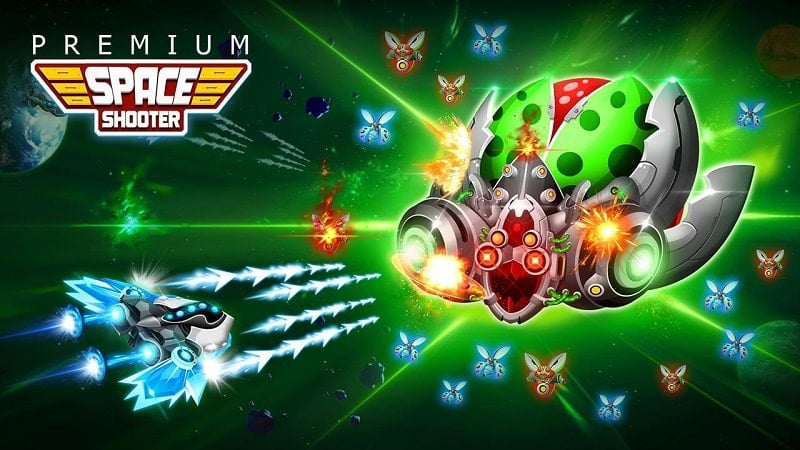 Tải game hack Space Shooter MOD APK (Menu/Bất tử, sát thương cao/Vô hạn tiền) 1.755