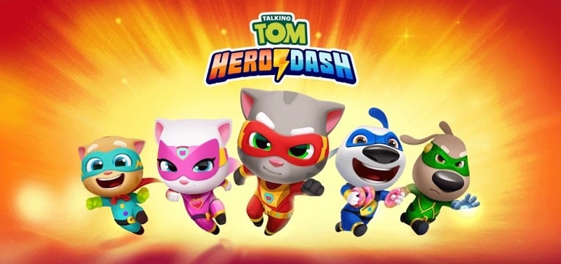 Tải game hack Talking Tom Hero Dash MOD APK (Vô hạn tiền) 4.4.0.5556