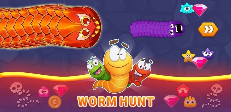 Tải game hack Worm Hunt MOD APK (Vô hạn tiền/Mở khóa skins) 3.5.4