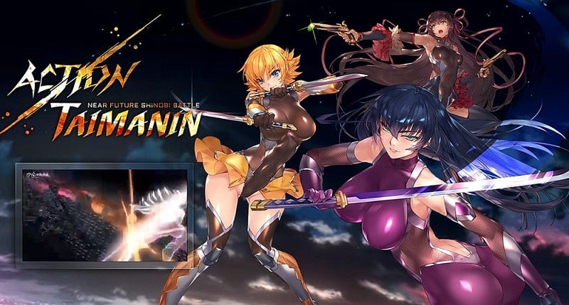 Tải game hack Action Taimanin MOD APK (Menu/Hệ số sát thương, phòng thủ) 2.10.61