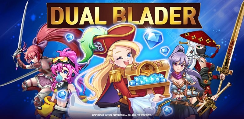 Tải game hack Dual Blader MOD APK (Menu/Bất tử/Hệ số sát thương/Phòng thủ) 1.9.0