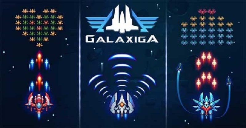 Tải game hack Galaxiga MOD APK (Menu, Bất tử/Sát thương) 24.45