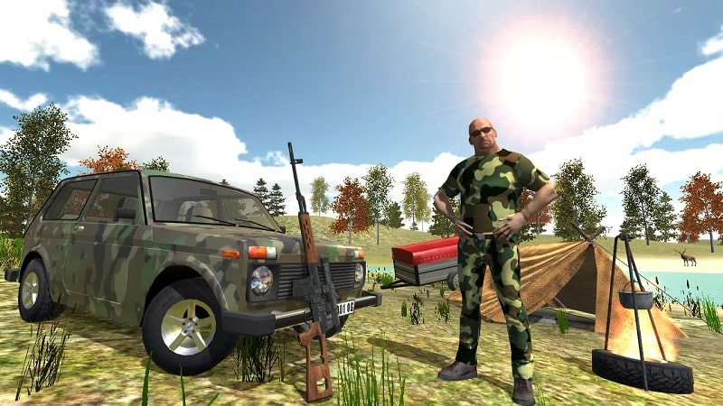 Tải game hack Hunting Simulator 4×4 MOD APK (Menu/Vô hạn tiền/Đạn/Wall) 1.30